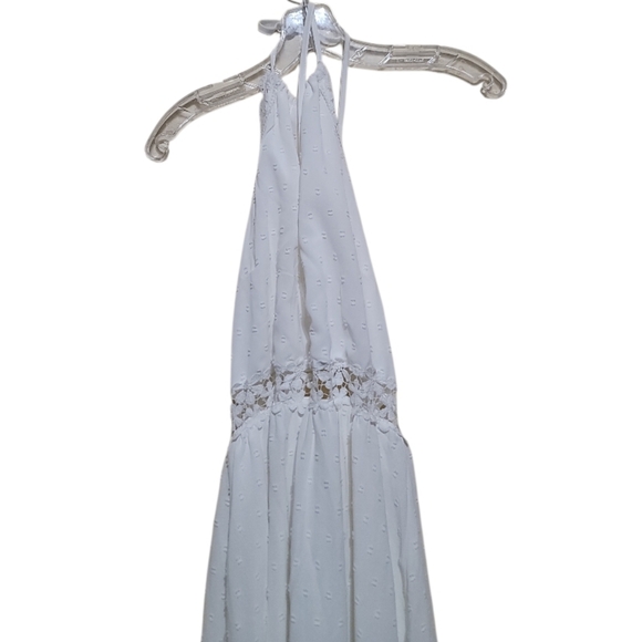 SHEIN Women White High Low Halter Dress Size Large - Picture 5 of 9